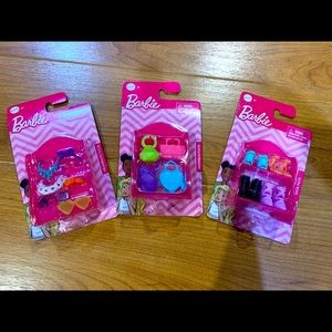 NIB Bundle of 3 Barbie Accessories Packs - Headbands, Handbags & Shoes